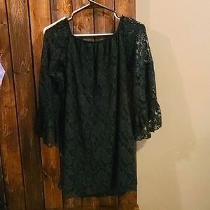 Black lace dress